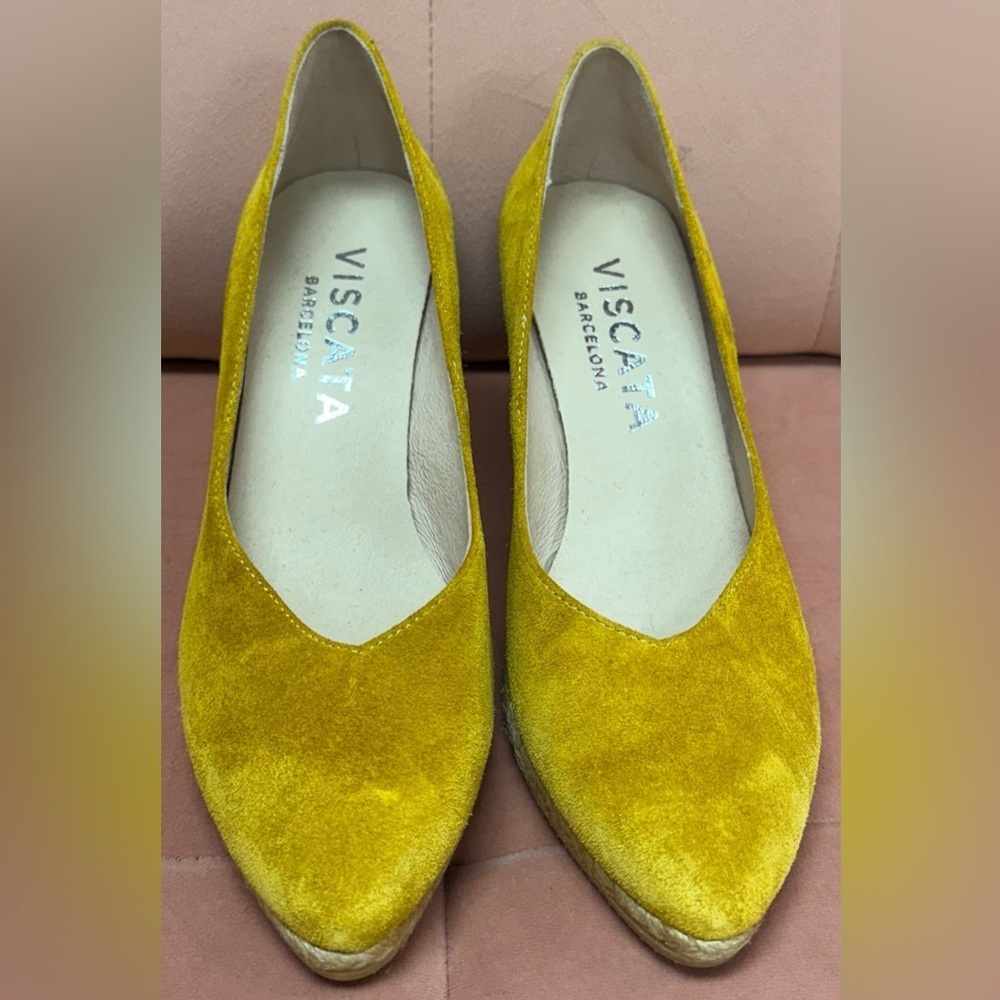 Viscata Women's Marquesa Yellow Suede Espadrille
Wedge Shoes Size 8.5 EU 39 - Picture 4 of 9